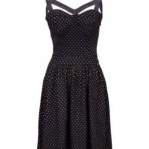 Bustier Style Dress with Faux Leather straps